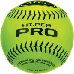 [ 2 ] ATEC HI.PER Pro Leather Flat Seam Training Softball