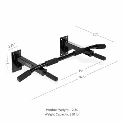 3 Position Wall-Mounted Pull-Up Bar -sports advantage shop 400501 02
