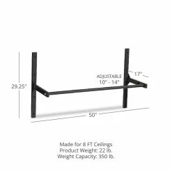 Small Adjustable Ceiling Wall-Mount Pull-Up Bar -sports advantage shop 400507 02