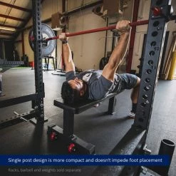 Single Post Competition Flat Bench 14 Single Post Competition Flat Bench -sports advantage shop 400869 04