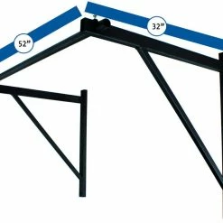 Wall Mounted Pull Up Chin Up Bar With 8 In. Wood Olympic Gymnastic Rings -sports advantage shop 401073 04