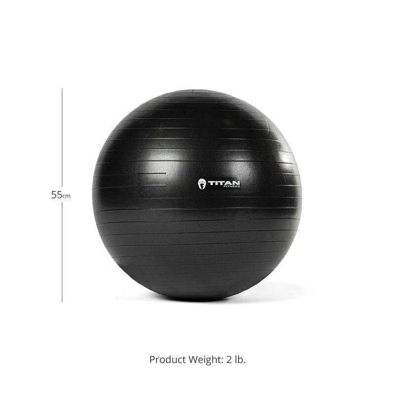 55 Cm Black Exercise Stability Ball 4 55 Cm Black Exercise Stability Ball - Image 2