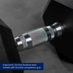 55 LB - 100 LB Pairs Rubber Hex Dumbbells -sports advantage shop 421198 05