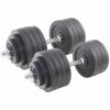200 LB Set Adjustable Cast-Iron Dumbbells 2 200 LB Set Adjustable Cast-Iron Dumbbells -sports advantage shop 423013 01