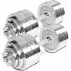 52.5 LB Set Adjustable Chrome Dumbbells -sports advantage shop 423151 01