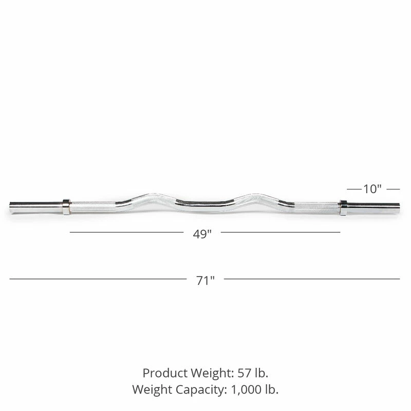 Rackable EZ Curl Fat Bar 4 Rackable EZ Curl Fat Bar - Image 2