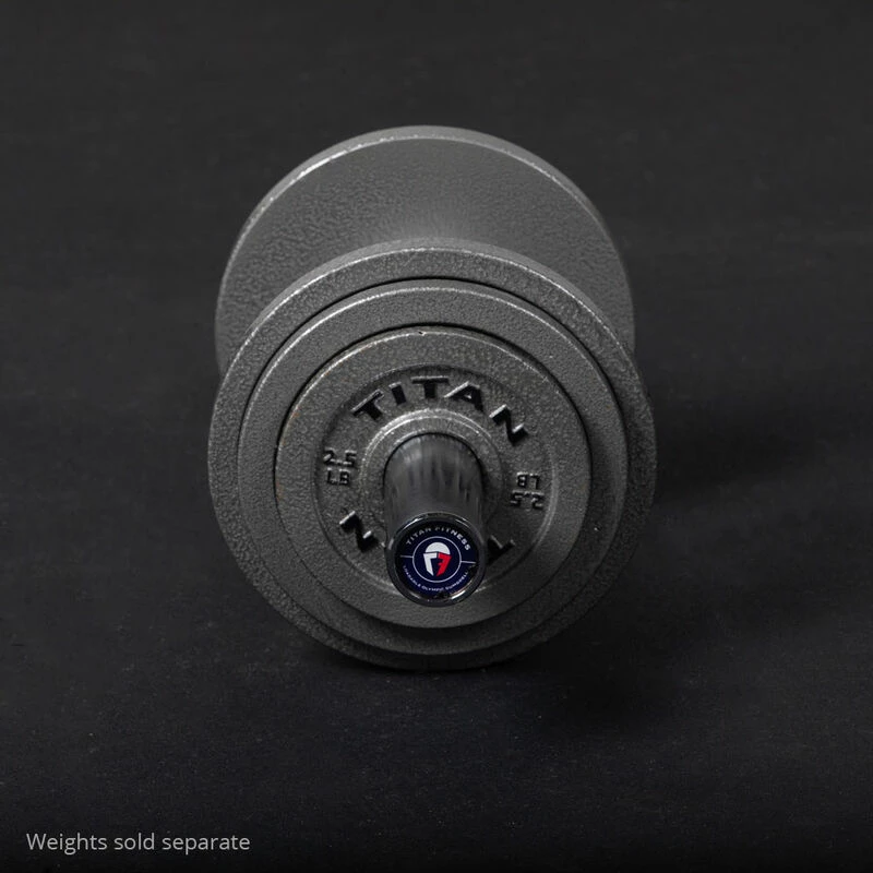 Loadable 20" Olympic Dumbbell Handles - Pair 7 Loadable 20" Olympic Dumbbell Handles - Pair - Image 5